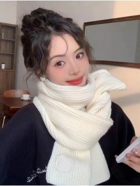 Warm Knitted Wool Soft Scarf 